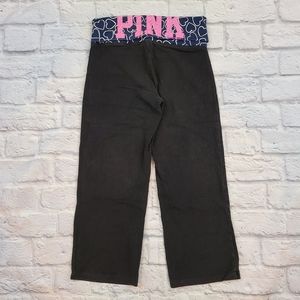 Pink VS Foldover Waist Yoga Capris sz XS
